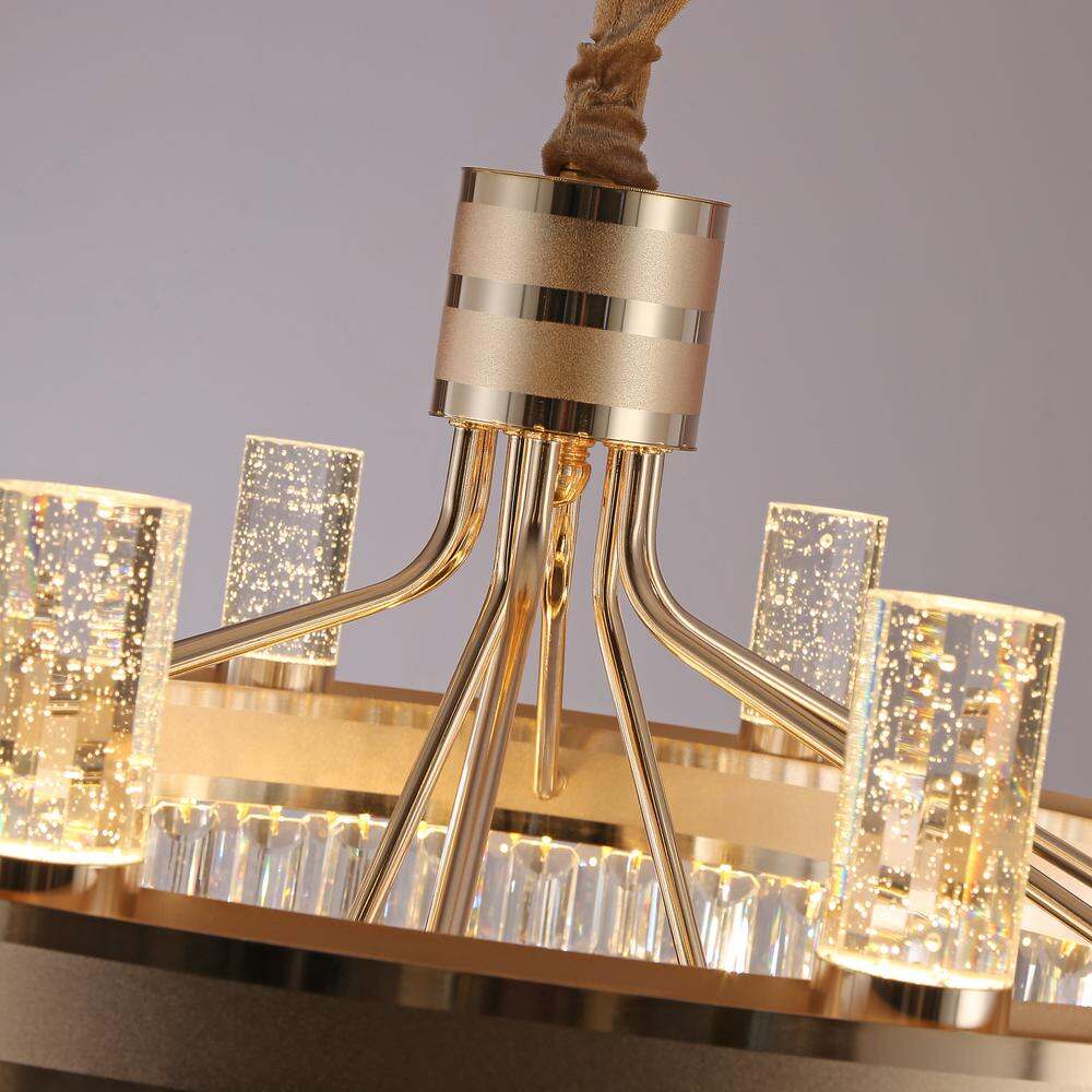 Crystal Cylindrical LED Pendent Light  details 1